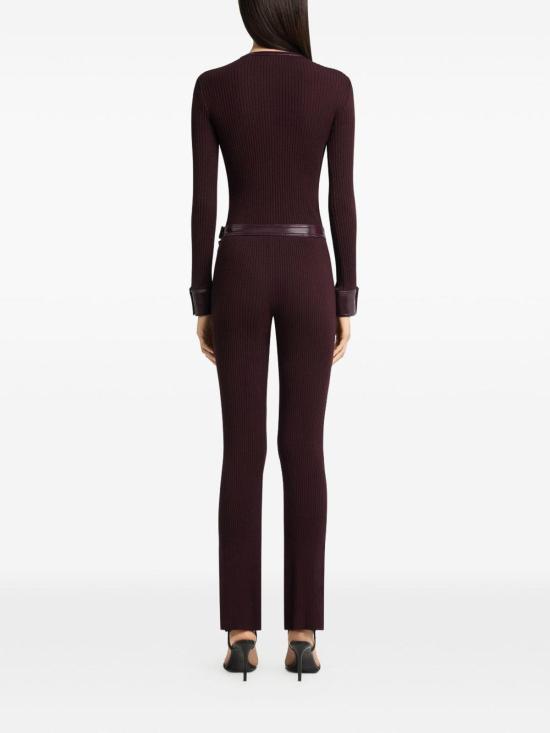 26FW 쿠레쥬 가디건 326MGI056FI00014010 BURGUNDY - COURREGES