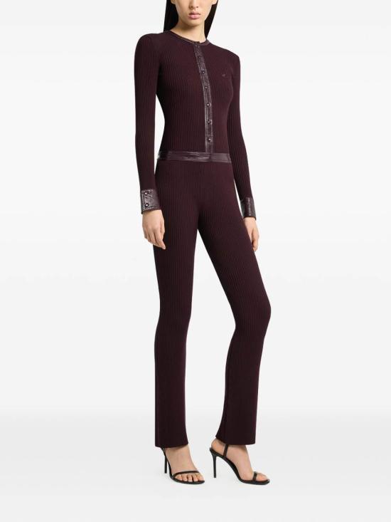 26FW 쿠레쥬 가디건 326MGI056FI00014010 BURGUNDY - COURREGES