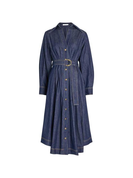 26FW 짐머만 롱 스커트 0521DF26RHABLHARBOURBLUE - ZIMMERMANN
