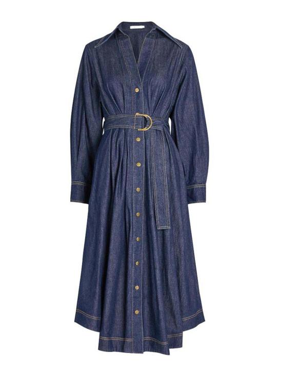 26FW 짐머만 롱 스커트 0521DF26RHABLHARBOURBLUE