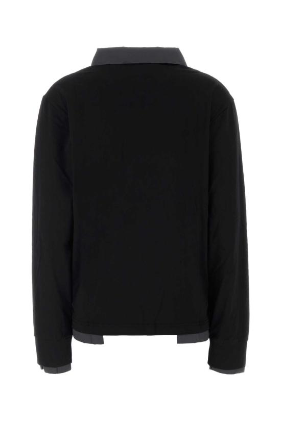 26FW 기마구아스 폴로 티셔츠 LUIS LS 2 LAYERS POLO BLACK GREY DOM - GIMAGUAS
