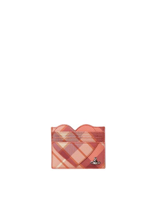 26FW 비비안웨스트우드 ORB 크로코다일 엠보싱 슬림 카드 지갑 5403000MW S002L G201 FRASER PINK DOM