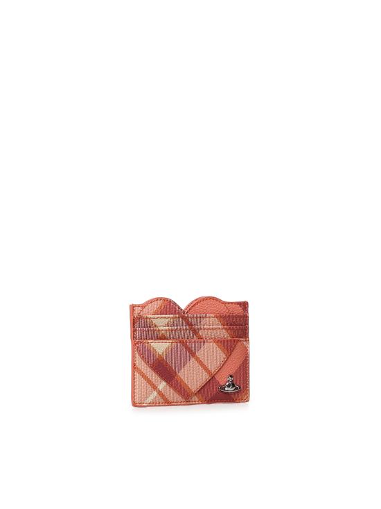 26FW 비비안웨스트우드 ORB 크로코다일 엠보싱 슬림 카드 지갑 5403000MW S002L G201 FRASER PINK DOM - VIVIENNE WESTWOOD