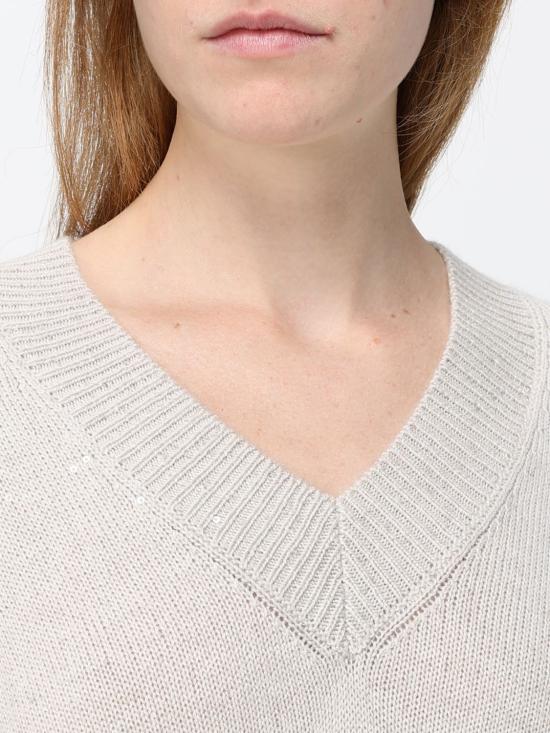 26FW 브루넬로 쿠치넬리 스웨터 M73540802 C9610 Ivory - BRUNELLO CUCINELLI