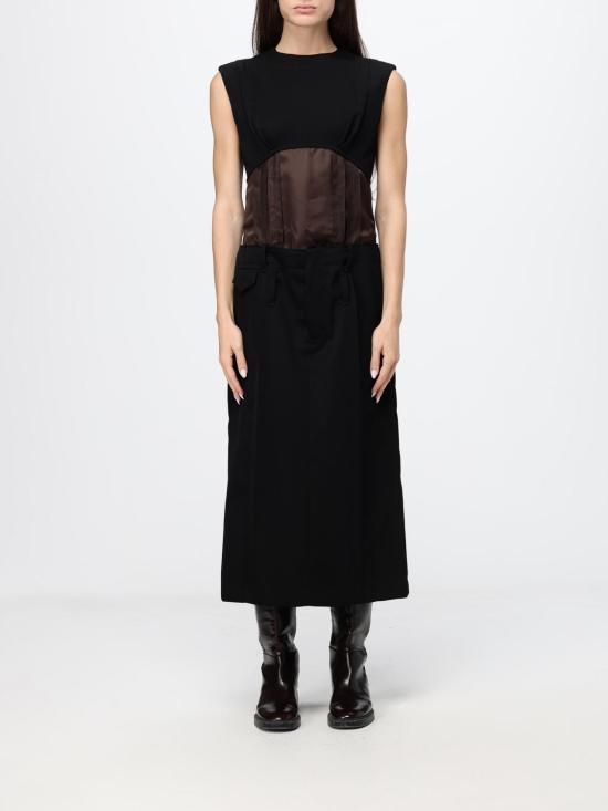26FW 마르니 롱 원피스 ABMA1624QUUTWA68 00N99 Black