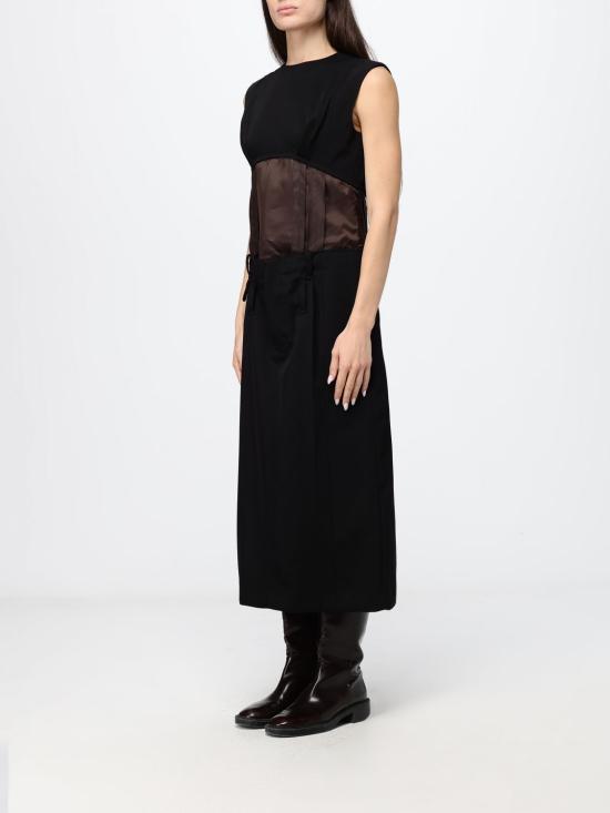 26FW 마르니 롱 원피스 ABMA1624QUUTWA68 00N99 Black - MARNI