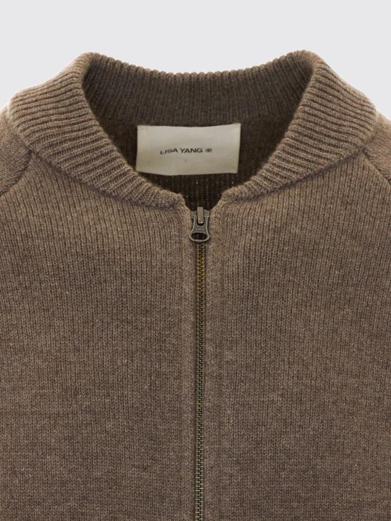 26FW 리사 양 집업 니트 3026425 TL Dove Grey - LISA YANG