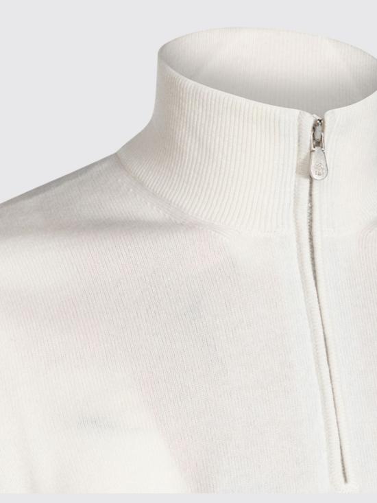 26FW 브루넬로 쿠치넬리 캐시미어 집업 니트 M2200124 CO312 White - BRUNELLO CUCINELLI
