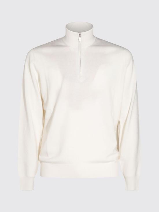26FW 브루넬로 쿠치넬리 캐시미어 집업 니트 M2200124 CO312 White - BRUNELLO CUCINELLI