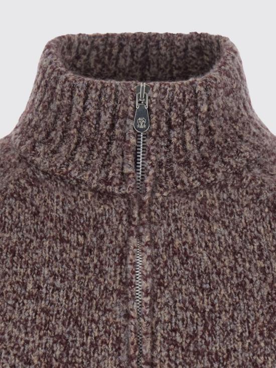 26FW 브루넬로 쿠치넬리 집업 니트 MNX506116 C9763 Burgundy - BRUNELLO CUCINELLI
