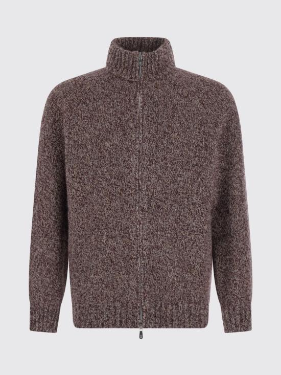 26FW 브루넬로 쿠치넬리 집업 니트 MNX506116 C9763 Burgundy - BRUNELLO CUCINELLI