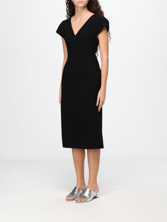 26FW 질샌더 롱 원피스 J02CT0707J40379 001 Black - JIL SANDER