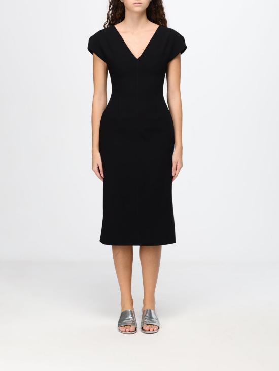26FW 질샌더 롱 원피스 J02CT0707J40379 001 Black