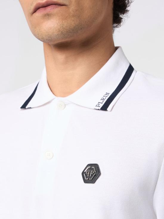 26FW 필립 플레인 폴로 티셔츠 FAFCMTK9258PTE179N 01 White - PHILIPP PLEIN