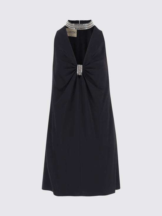 26FW 발렌티노 가라바니 롱 원피스 VAM559VQ NUD Black - VALENTINO GARAVANI