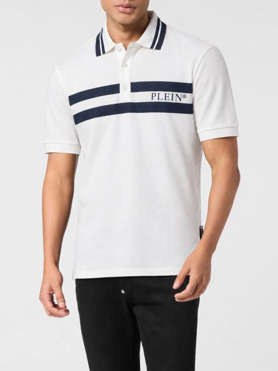 26FW 필립 플레인 폴로 티셔츠 FAFCMTK9209PTE179N 01 White