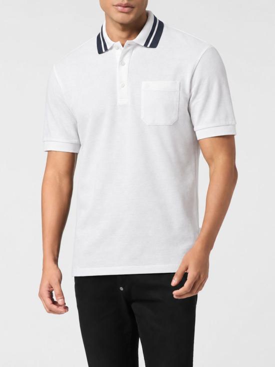 26FW 필립 플레인 폴로 티셔츠 FAFCMTK9206PTE179N 01 White