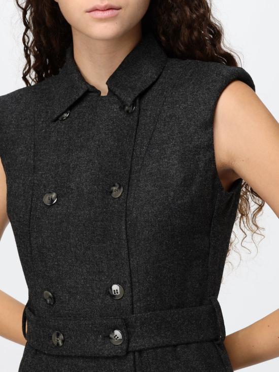 26FW 끄리다 롱 원피스 CADOREFLANELLA DARK GREY Charcoal - CRIDA