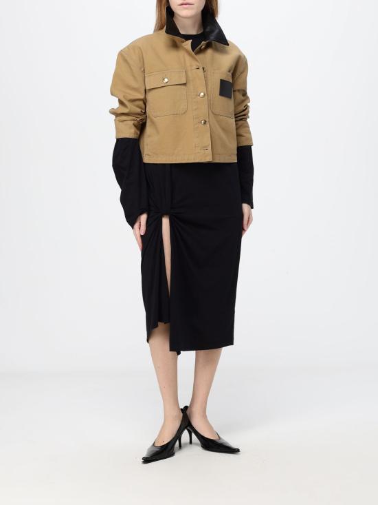 26FW 발렌시아가 크롭 워크웨어 재킷 A0029PTRP15 9501 Beige - BALENCIAGA