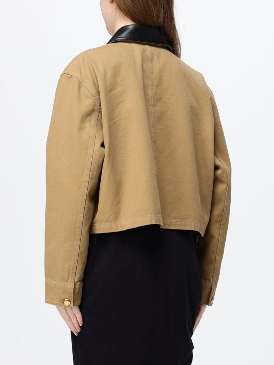 26FW 발렌시아가 크롭 워크웨어 재킷 A0029PTRP15 9501 Beige - BALENCIAGA