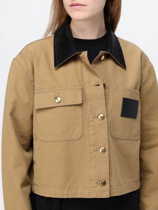 26FW 발렌시아가 크롭 워크웨어 재킷 A0029PTRP15 9501 Beige - BALENCIAGA