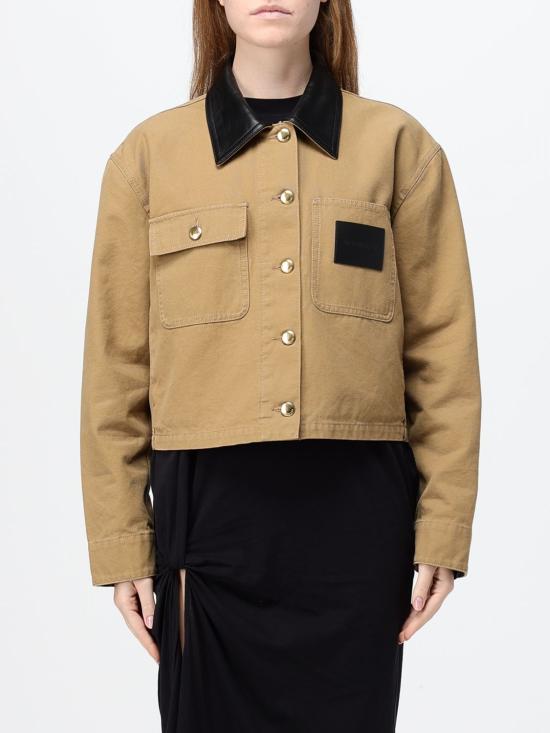 26FW 발렌시아가 크롭 워크웨어 재킷 A0029PTRP15 9501 Beige
