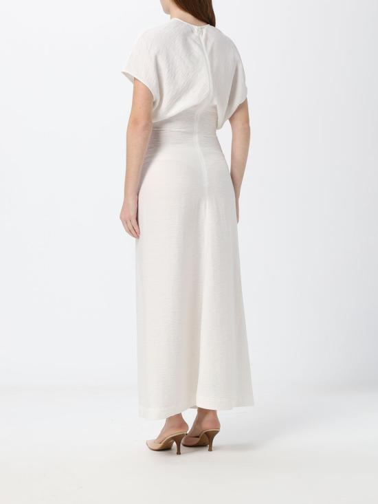 26FW 토템 롱 원피스 243WRD1103FB0199 059 White - TOTEME