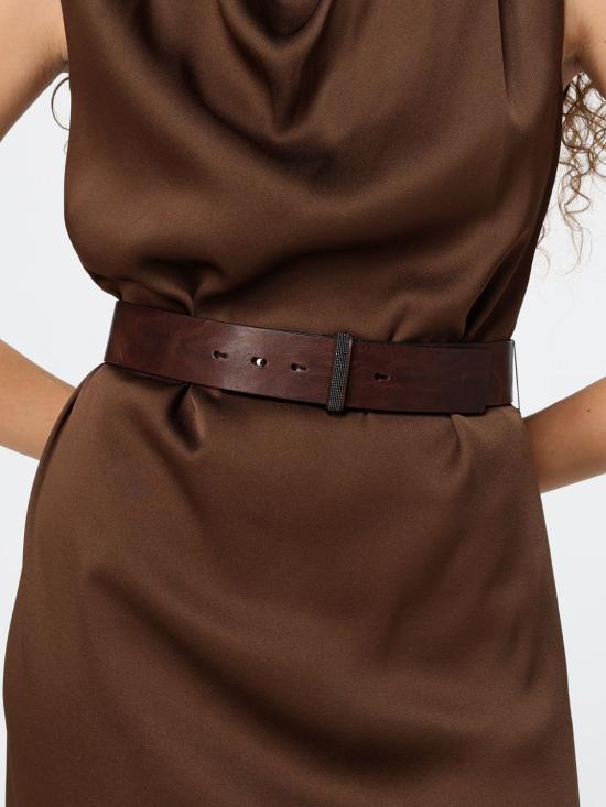 26FW 브루넬로 쿠치넬리 롱 원피스 M0H38A5519 C9812 Brown - BRUNELLO CUCINELLI
