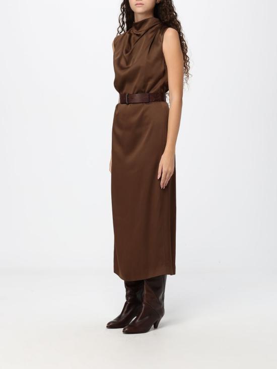 26FW 브루넬로 쿠치넬리 롱 원피스 M0H38A5519 C9812 Brown - BRUNELLO CUCINELLI