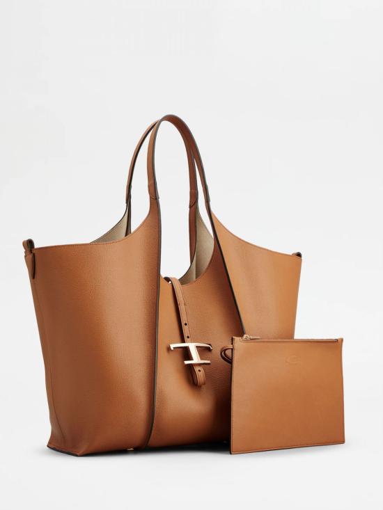 26FW 토즈 T 타임리스 미니 쇼핑백 XBWTSBA0300Q8E S410 Leather - TODS