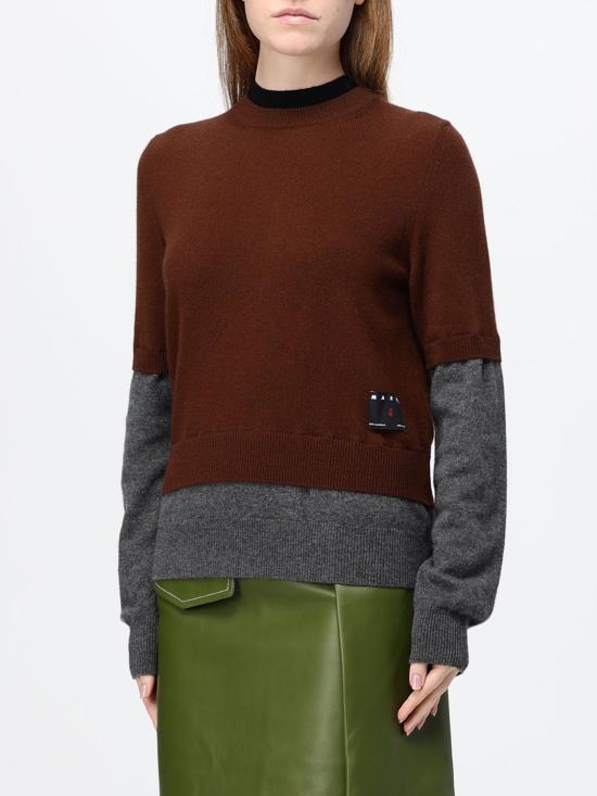 26FW 마르니 스웨터 GCMD0678Q0UFX331 MXM53 Brown - MARNI