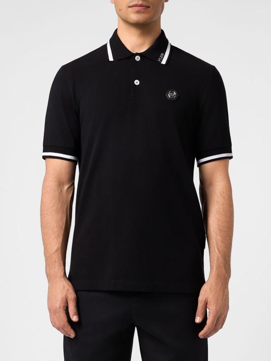26FW 필립 플레인 폴로 티셔츠 FAFCMTK9258PTE179N 02 Black