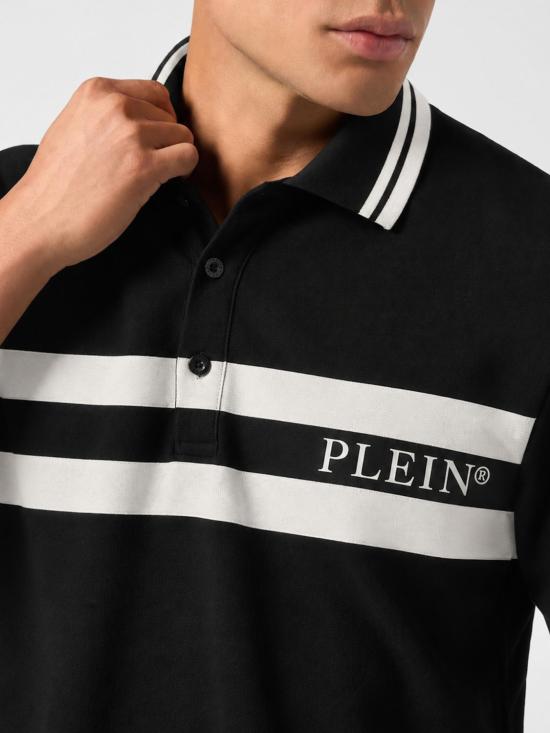 26FW 필립 플레인 폴로 티셔츠 FAFCMTK9209PTE179N 02 Black - PHILIPP PLEIN