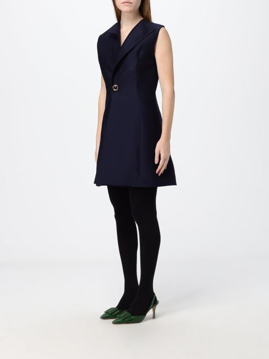26FW 발렌시아가 A라인 미니 드레스 A00293TUT22 8065 Navy - BALENCIAGA