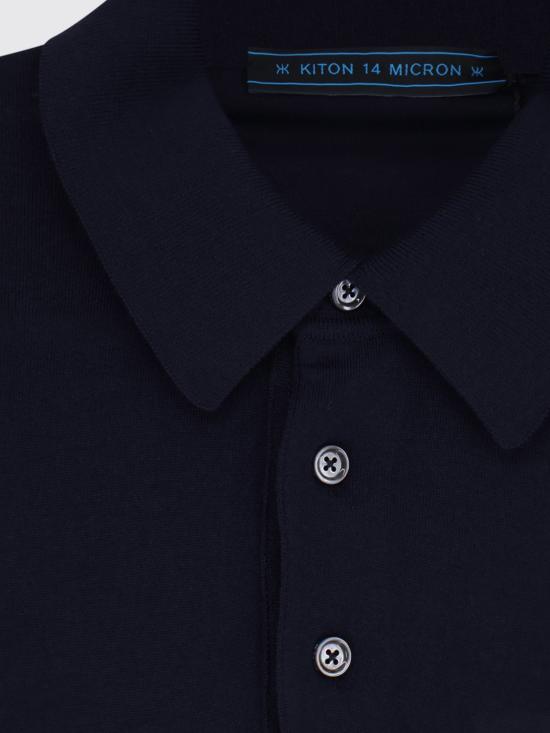 26FW 키톤 폴로 티셔츠 UMK0864K4 BLU Navy - KITON