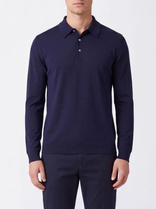 26FW 키톤 폴로 티셔츠 UMK0864K4 BLU Navy