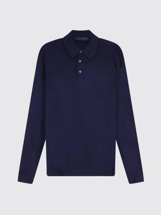 26FW 키톤 폴로 티셔츠 UMK0864K4 BLU Navy - KITON