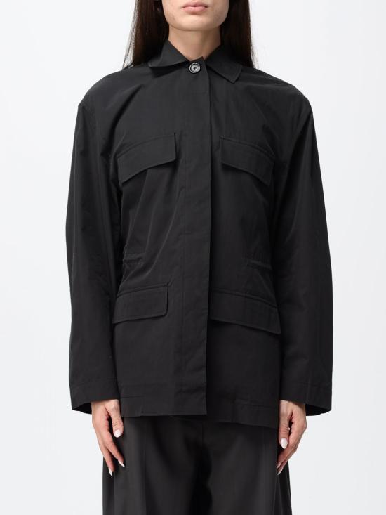 26FW 토템 드로스트링 칼라 재킷 263WRO0325FB0427 001 Black