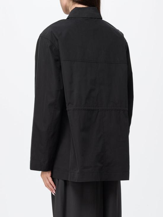 26FW 토템 드로스트링 칼라 재킷 263WRO0325FB0427 001 Black - TOTEME