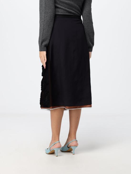 26FW 마르니 스커트 GOMA0866SUUSR034 00N99 Black - MARNI