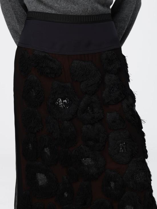 26FW 마르니 스커트 GOMA0866SUUSR034 00N99 Black - MARNI