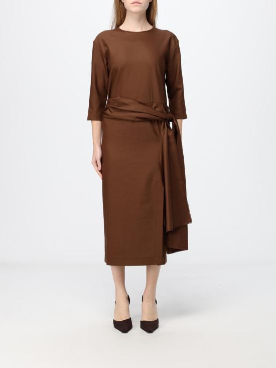 26FW 끄리다 롱 원피스 GERTRUDEFAILLE DI LANA CHESTNUT Brown