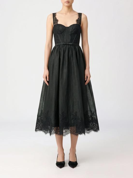 26FW 짐머만 롱 원피스 0226DF261 BLK Black