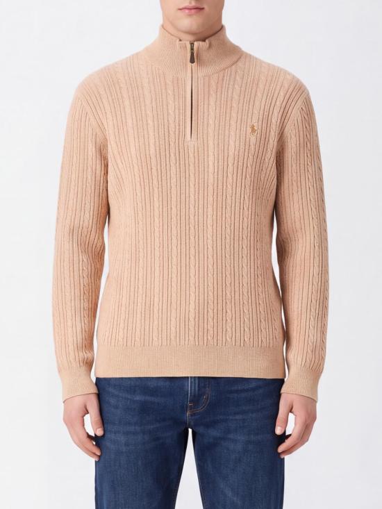 26FW 폴로 랄프로렌 집업 니트 710B26776 003 Camel