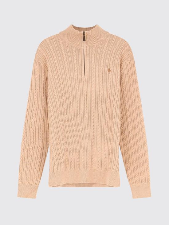 26FW 폴로 랄프로렌 집업 니트 710B26776 003 Camel - POLO RALPH LAUREN