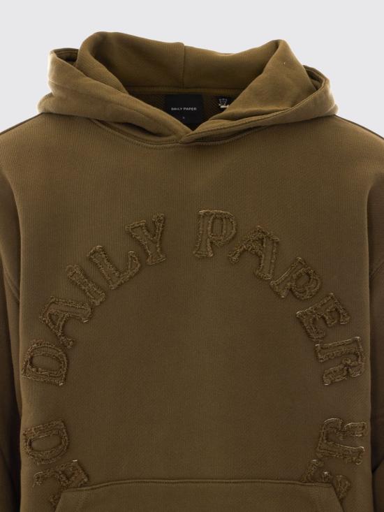 26FW 데일리 페이퍼 후드 티셔츠 2610120 ARMY Green - DAILY PAPER