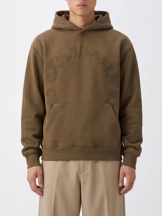 26FW 데일리 페이퍼 후드 티셔츠 2610120 ARMY Green