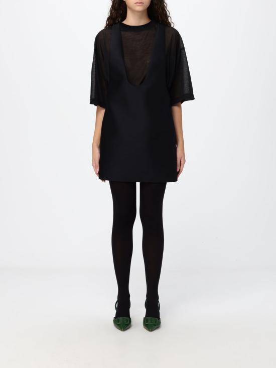 26FW 발렌시아가 하이브리드 미니 드레스 A0028KTUT22 1000 Black