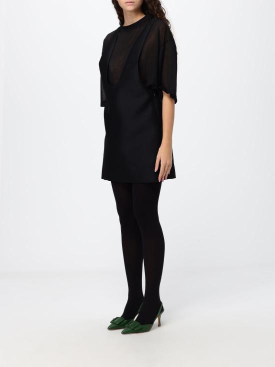 26FW 발렌시아가 하이브리드 미니 드레스 A0028KTUT22 1000 Black - BALENCIAGA