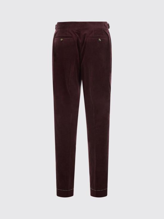 26FW 브루넬로 쿠치넬리 팬츠 MY499L00M C2052 Burgundy - BRUNELLO CUCINELLI